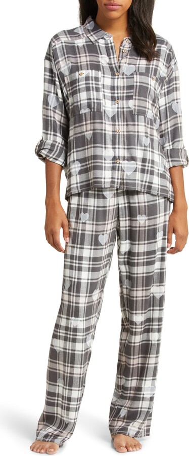 Women's P.J. Salvage, Mad for Plaid Two Piece Lounge Set