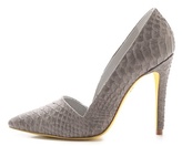 Thumbnail for your product : Alice + Olivia Dina Snake Embossed Pumps