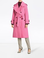 Thumbnail for your product : Burberry Oversized Lapel Wool Gabardine Trench Coat