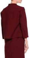 Thumbnail for your product : Piazza Sempione Short One-Button Jacket, Burgundy