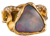 Thumbnail for your product : Lucifer Vir Honestus 18K Opal & Diamond Cocktail Ring