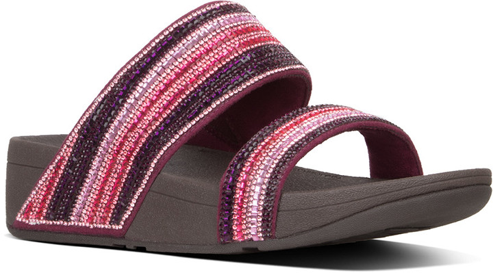 fitflop rosa crystal mosaic slide