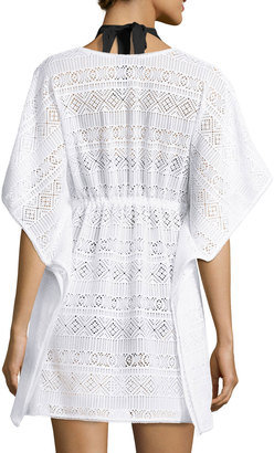 Tommy Bahama Short Crocheted Coverup, White