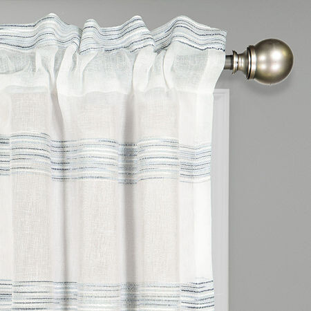 Vue Kyoto Back Tab Sheer Single Curtain Panel