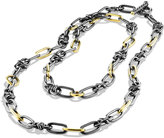 Thumbnail for your product : David Yurman Black & Gold Link Necklace