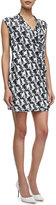 Thumbnail for your product : Vince Whit Printed Cap-Sleeve Dress