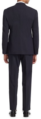 Emporio Armani M Line Navy Stretch Wool Suit