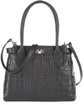 Thumbnail for your product : Anne Weyburn Leather Bag with Shoulder Strap and Zip Fastening