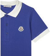 Thumbnail for your product : Moncler Contrasting collar cotton polo shirt 4-14 years