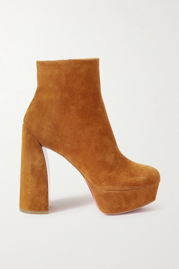 Glory 100 leather platform ankle boots