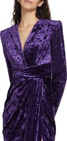 Thumbnail for your product : ZUHAIR MURAD Long-Sleeve Stretch Velvet Midi-Dress