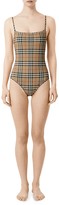 Thumbnail for your product : Burberry Archive Check One-Piece Swimsuit