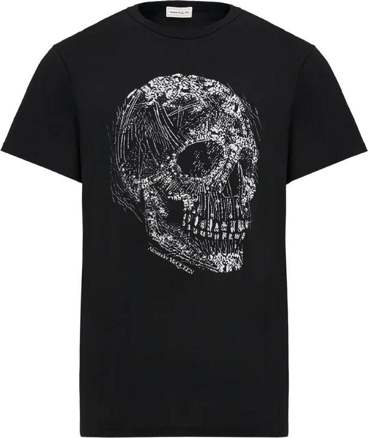 Alexander McQueen Crystal Skull cotton T-shirt