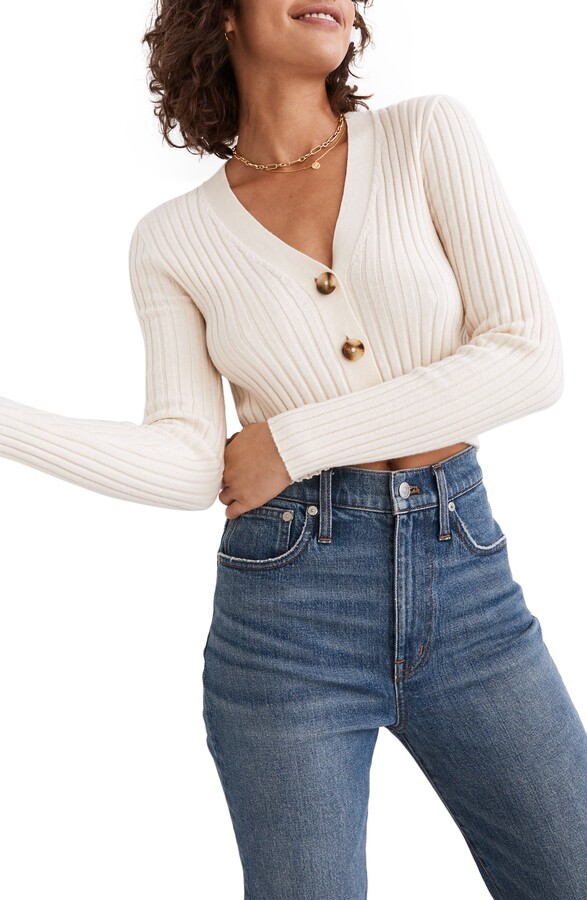 Cream Cropped Sweater | Shop the world's largest collection of 