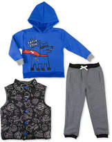 Thumbnail for your product : Nannette 3-Pc. Hoodie, Vest and Pants Set, Little Boys (4-7)