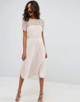 Thumbnail for your product : ASOS Lace Insert Panelled Midi Dress