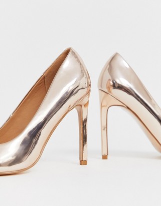 rose gold shoes asos