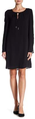 Bobeau B Collection by Amada Front Tie Long Sleeve Dress