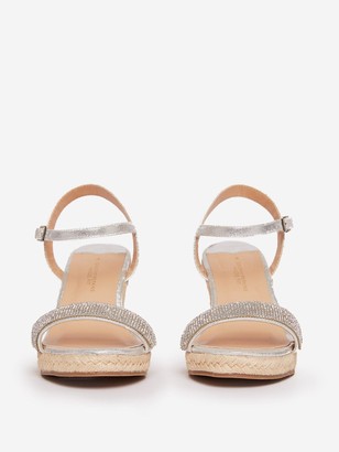 Dorothy Perkins Wide FitRaaraa Embellished Wedged Shoe - Grey