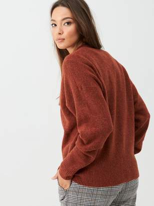 Very Button Up Cardigan - Rust
