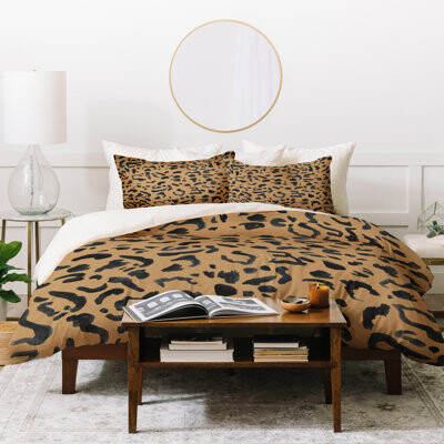 Deny Designs Leeana Benson Cheetah Print Duvet Cover Set