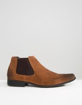 Thumbnail for your product : ASOS Chelsea Boots in Brown Tan Faux Suede