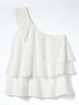 Thumbnail for your product : Banana Republic Limited Edition Tiered Eyelet One-Shoulder Top