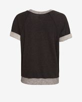 Thumbnail for your product : NSF Exclusive Two Tone Short Sleeve Sweatshirt