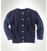 Thumbnail for your product : Ralph Lauren Childrenswear Baby Girls' Cotton Mini Cable Cardigan