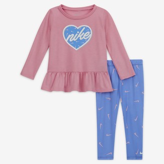 pink nike matching set