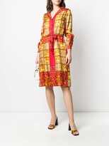 Thumbnail for your product : Hermès Pre-Owned 1980s Pre-Owned Silk Printed Shirt Dress