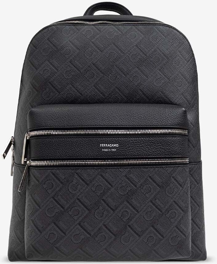 Ferragamo Embossed Monogram Backpack