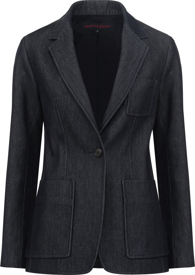 Martin Grant Multi-Pocket Cotton Blazer