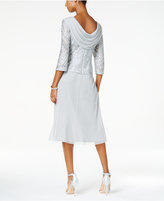 Thumbnail for your product : Alex Evenings Cowl-Back Tea-Length Dress