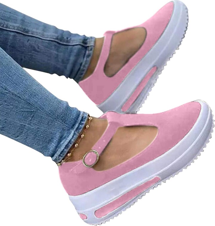 XINMINGREN Womens Wedge Platform Buckle Strap Sandals Outdoor Sports Shoes Spring Summer Casual Beach Sandals