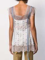 Thumbnail for your product : Lanvin Floral-Print Lace-Trimmed Camisole
