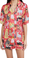 Thumbnail for your product : Karen Mabon Fashion Dogs Pink Short Pajama Set