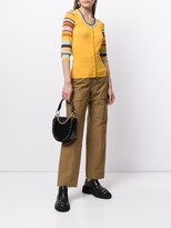 Thumbnail for your product : Antonio Marras Striped Sleeved Buttoned Cardigan