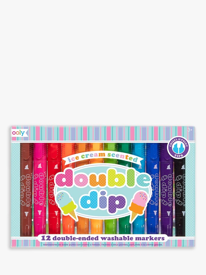 OOLY Double Dip Ice Cream Scented Markers, Pack of 12 - ShopStyle Decor