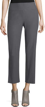 Eileen Fisher Washable Stretch Crepe Boot-Cut Pants, Petite