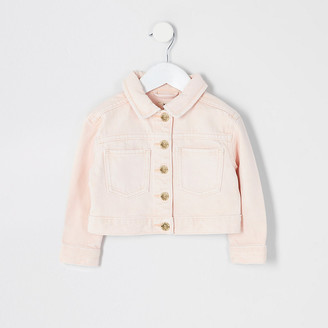 river island pink denim jacket