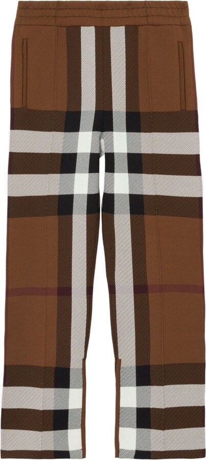Burberry Mens Marrows Tbmonogram Striped Track Trousers In Brown   ModeSens