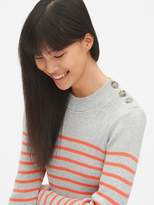 Thumbnail for your product : Gap Stripe Button-Shoulder Pullover Sweater