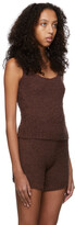 Thumbnail for your product : SKIMS Brown Cozy Knit Tank