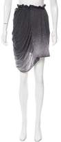 Thumbnail for your product : Raquel Allegra Distressed Mini Skirt