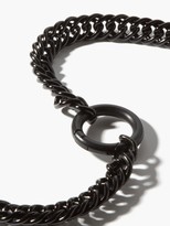 Thumbnail for your product : Art School Logo-pendant Wheat-chain Necklace - Black