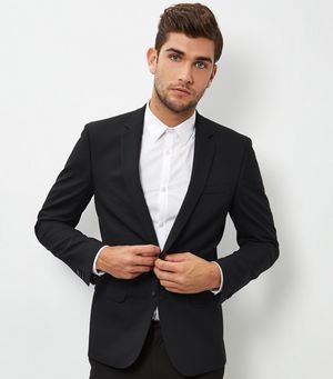 New Look Black Skinny Suit Jacket