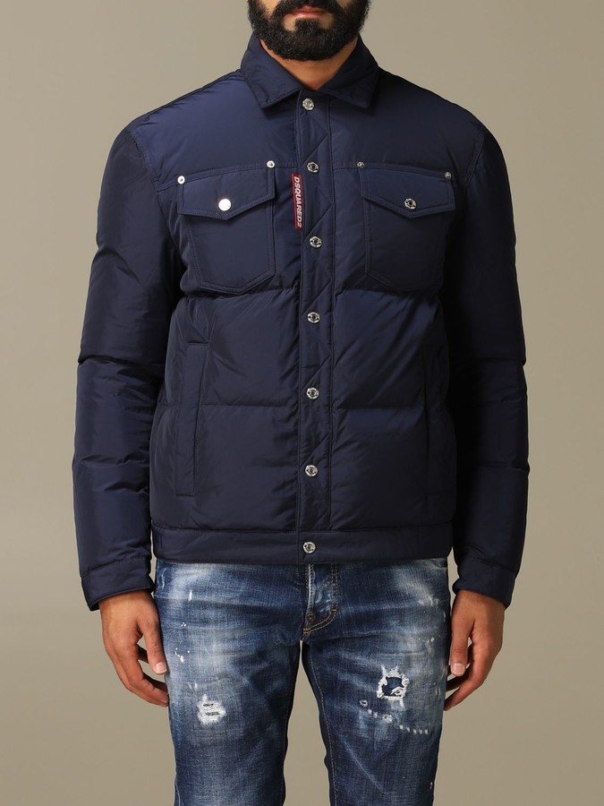 dsquared2 padded denim jacket
