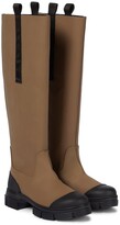 Thumbnail for your product : Ganni Rubber knee-high boots