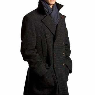 AngelJackets Stylish Long Design Benedict Cumberbatch Sherlock Coat 3XL  Charcoal Gray - ShopStyle